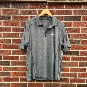 Elevate Heather Gray Collared Short Sleeve Polo Shirt